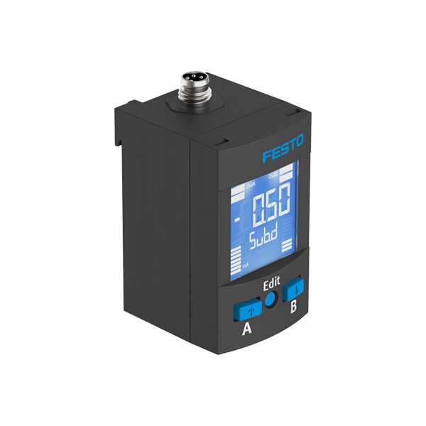 Festo Pressure Sensor SPAU-V1R-H-Q4D-L-PNLK-PNVBA-M8D SPAU-V1R-H-Q4D-L-PNLK-PNVBA-M8D - main